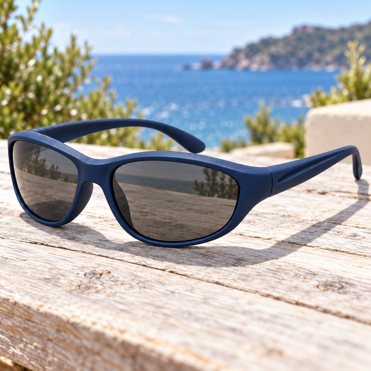 Swept-Corner Sunglasses