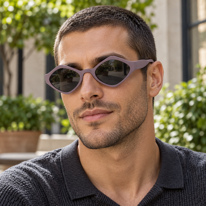 Rounded Pentagon Sunglasses