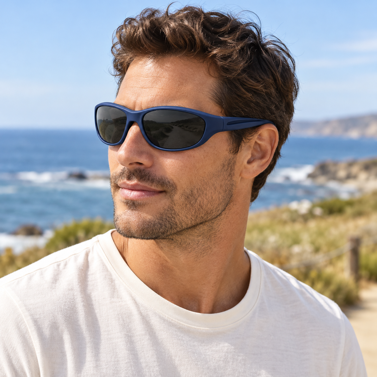 Swept-Corner Sunglasses