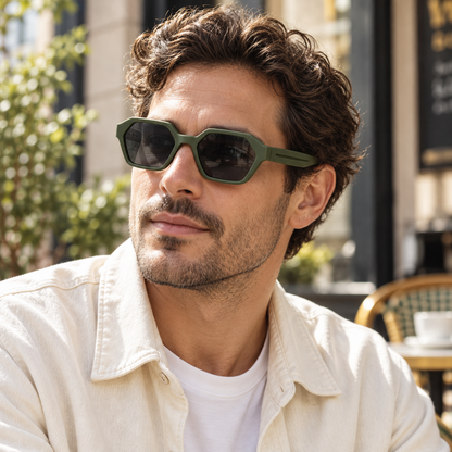 Sculpted Hexagon Sunglasses