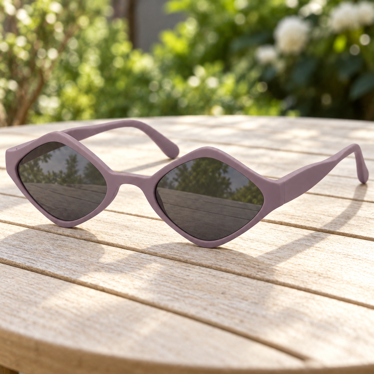 Rounded Pentagon Sunglasses
