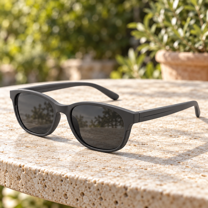 Sculpted Oval Sunglasses - Graphite Grey